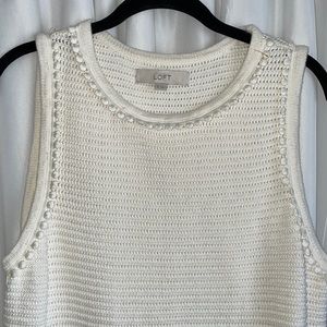 LOFT sleeveless knit blouse